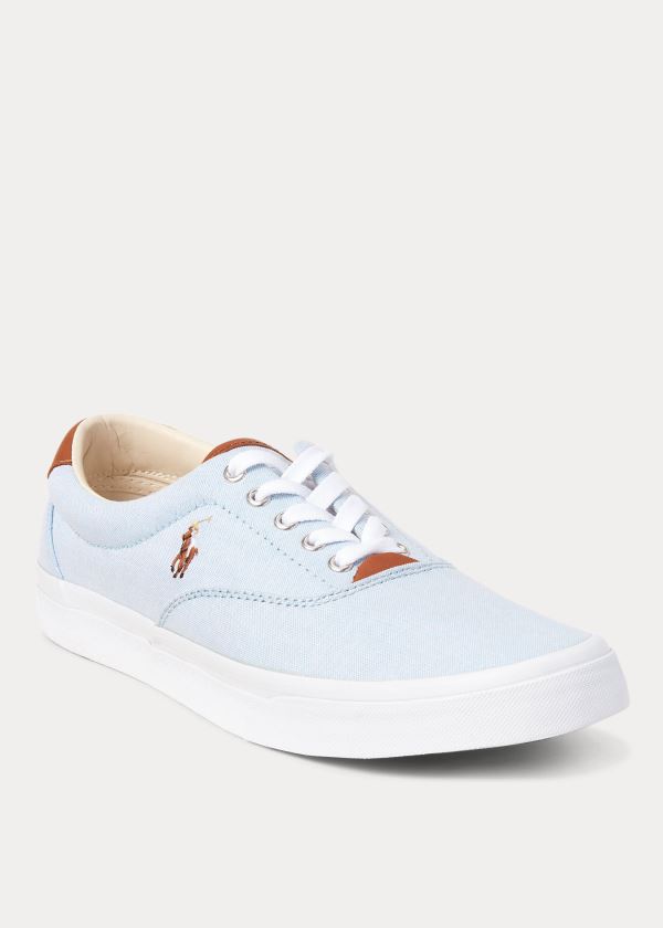 Polo Ralph Lauren Thorton Cotton Oxford Sneakers Herre Danmark (WVCOP4297)